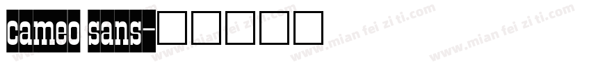 cameo sans字体转换